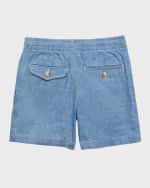Image 2 of 5: Ralph Lauren Childrenswear Girl's Prepster Chambray Shorts, Size 8-20