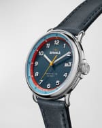 Image 4 of 5: Shinola Men's The Canfield Model C56 Leather-Strap Watch, 43mm