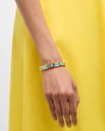 Image 2 of 5: Roberto Coin 18K Yellow Gold Diamond and Turquoise Bracelet