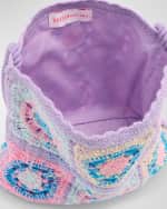 Image 3 of 4: Design History Girl's Multicolor Crotchet Bag