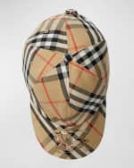 Image 3 of 3: Burberry EKD Check Baseball Hat