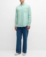 Image 5 of 6: Scotch & Soda Men's Neon Check Sport Shirt