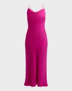 Image 1 of 6: Ramy Brook Averi Satin Slip Dress