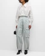Image 5 of 6: FRAME Wide-Leg Cargo Pants