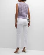 Image 3 of 6: FRAME Braided Crop Mini Bootcut Jeans