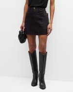 Image 2 of 6: FRAME Denim Cargo Mini Skirt