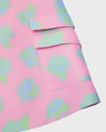 Image 3 of 5: Versace Girl's Rose Duchesse Dress, Size 8-12