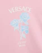 Image 3 of 3: Versace Girl's Fleece Graphic T-Shirt Dress, Size 4-6