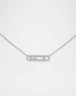 Image 2 of 5: Messika Baby Move 18K White Gold Diamond Pave Necklace