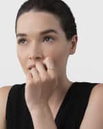 Image 2 of 5: LAGOS 18k Covet Diamond 3mm Rose-Cut Stack Ring, Size 7