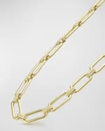 Image 4 of 4: LAGOS 18K Signature Caviar Toggle Smooth Oval Link Necklace