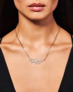 Image 2 of 3: LANA 14k Yellow Gold Wifey Necklace with Diamonds