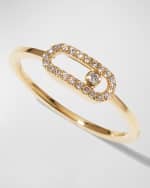 Image 4 of 5: Messika Move Uno 18K Yellow Gold Diamond Bezel Ring