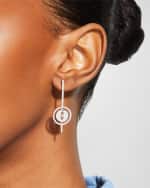 Image 2 of 4: Messika Lucky Move 18K White Gold Arrow Diamond Earrings