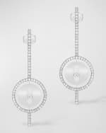 Image 1 of 4: Messika Lucky Move 18K White Gold Arrow Diamond Earrings