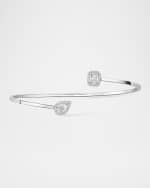 Image 2 of 5: Messika My Twin 18K White Gold Thin Bangle Bracelet