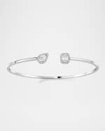 Image 1 of 5: Messika My Twin 18K White Gold Thin Bangle Bracelet