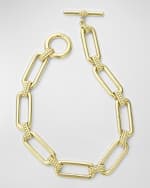 Image 3 of 3: LAGOS 18K Gold Caviar Beaded and Fluted Link Bracelet, 7"L