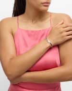 Image 5 of 5: Messika Move Romane 18k White Gold 5-Diamond & Pave Bangle