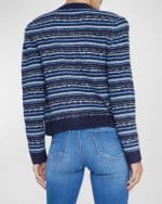 Image 3 of 3: L'Agence Woodson Stripe Knit Jacket