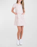 Image 1 of 5: Zoe Girl's Zola Tweed Shift Dress, Size 7-16