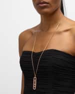 Image 2 of 5: Messika Move 10th Anniversary 18k Rose Gold Diamond Pendant Necklace