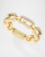 Image 1 of 5: Messika Move Uno 18K Yellow Gold Diamond Pave Ring