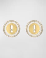 Image 1 of 4: Messika Lucky Move 18K Yellow Gold Diamond Stud Earrings