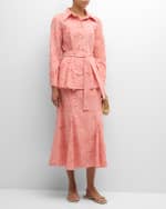 Image 5 of 7: Misook Belted Fringe Applique Tailored Jacket