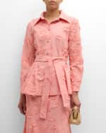 Image 1 of 7: Misook Belted Fringe Applique Tailored Jacket