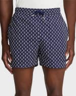 Image 1 of 6: Ralph Lauren Purple Label Men's 4.25-Inch Amalfi Diamond Swim Trunks