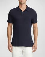 Image 1 of 6: Ralph Lauren Purple Label Men's Linen-Cotton Piqué Polo Shirt