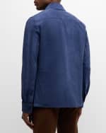 Image 2 of 5: Ralph Lauren Purple Label Men's Suede Overshirt