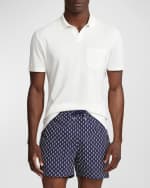 Image 2 of 6: Ralph Lauren Purple Label Men's Custom Slim Fit Cotton-Blend Polo Shirt