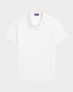 Image 1 of 6: Ralph Lauren Purple Label Men's Custom Slim Fit Cotton-Blend Polo Shirt
