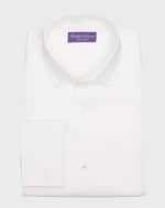 Image 1 of 2: Ralph Lauren Purple Label Men's Linen French Cuff Tuxedo Shirt