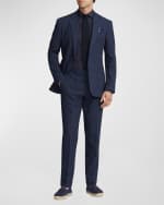 Image 2 of 6: Ralph Lauren Purple Label Men's Kent Hand-Tailored Plaid Seersucker Suit