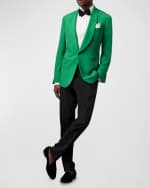 Image 5 of 6: Ralph Lauren Purple Label Men's Kent Handmade Silk Shantung Jacket