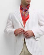 Image 3 of 3: Ralph Lauren Purple Label Men's Amura Paisley Silk Scarf