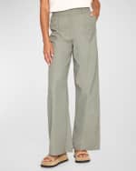 Image 1 of 3: Brochu Walker Joya Pleated High-Rise Wide-Leg Pants