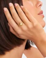 Image 2 of 5: LAGOS 18K Covet Diamond Large Pave Center Stack Ring, Size 7