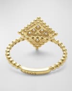 Image 5 of 5: LAGOS 18K Covet Diamond Large Pave Center Stack Ring, Size 7