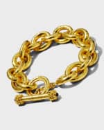 Image 4 of 4: Elizabeth Locke Heavy Oval Link 19k Gold Bracelet