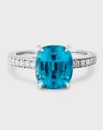 Image 1 of 5: Chopard High Jewelry 18K White Gold One-of-a-Kind Zircon Solitaire Ring