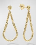 Image 1 of 4: LAGOS 18K Gold Superfine Caviar Beaded Teardrop Earrings