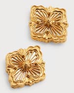 Image 4 of 5: Buccellati Opera Tulle 18K Gold Mother-of-Pearl Earrings