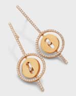 Image 4 of 5: Messika Lucky Move 18K Rose Gold Diamond Pendant Earrings