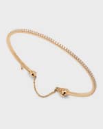 Image 4 of 5: Messika Skinny 18K Rose Gold Diamond Tennis Bracelet