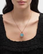 Image 2 of 5: Messika Lucky Move 18K Rose Gold Turquoise Pendant Necklace