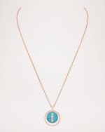 Image 4 of 5: Messika Lucky Move 18K Rose Gold Turquoise Pendant Necklace